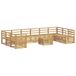 vidaXL - Buiten - bank - set - 11 - st - Wit - Massief - Acacia - Hout