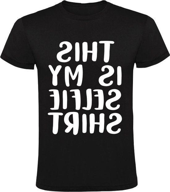 Sol's This is my Selfie shirt Heren t-shirt - Zwart - Maat 2XL - Mannen