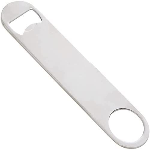 Olympia D866 Bartenders Bar Blade Flesopener 2X40X180mm Roestvrij Staal Key-Zilver