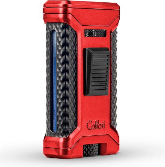 Colibri Ascari - Triple Jet Flame Aansteker voor Sigaren - Rood - Navulbaar