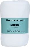 HUSH Living Molton Topperbeschermer - 180x200x15cm