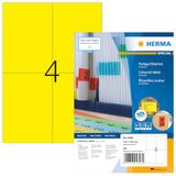 HERMA 4396 Gekleurde Etiketten A4 Geel