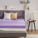 SINWEEK 4 inch gel traagschuim matrastopper geventileerd zacht matraskussen, bedtopper, CertiPUR-US gecertificeerd, Twin Size, paars