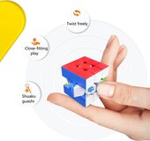 GAN Cube 330 Sleutelhanger 3x3 Mini Kubus - Denkspel - Unisex