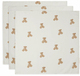 Jollein Swaddle Blanket - Multicolour - Cotton - Teddy Bear - 3 Pieces