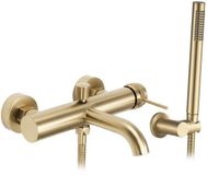 Rea Lungo Grip - Robinet de baignoire - Or brossé - 19x15x4,5cm