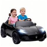 AIYAPLAY Elektrische kinderauto Kunststof, Metaal 120L x 72B x 50H cm Zwart