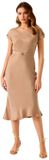 Guess Dalia Belted Jurk Beige XS Vrouw