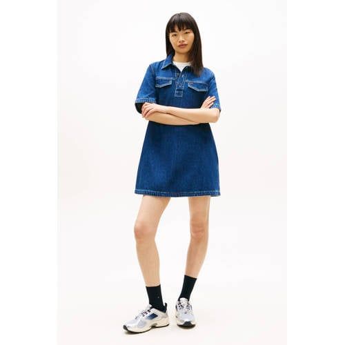 Tommy Jeans denim spijkerjurk medium blue denim
