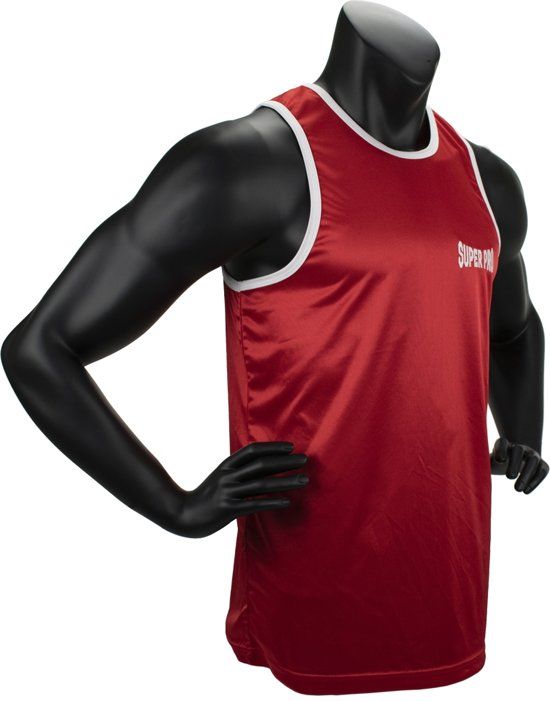 Super Pro Combat Gear Club Bokssinglet Rood/Wit Extra Large