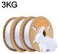 PLA+ filament d'imprimante 3D 1,75 mm - PLA Plus - Précision de ±0,03 mm - Faible déformation - Bobine de 3 kg - Blanc froid
