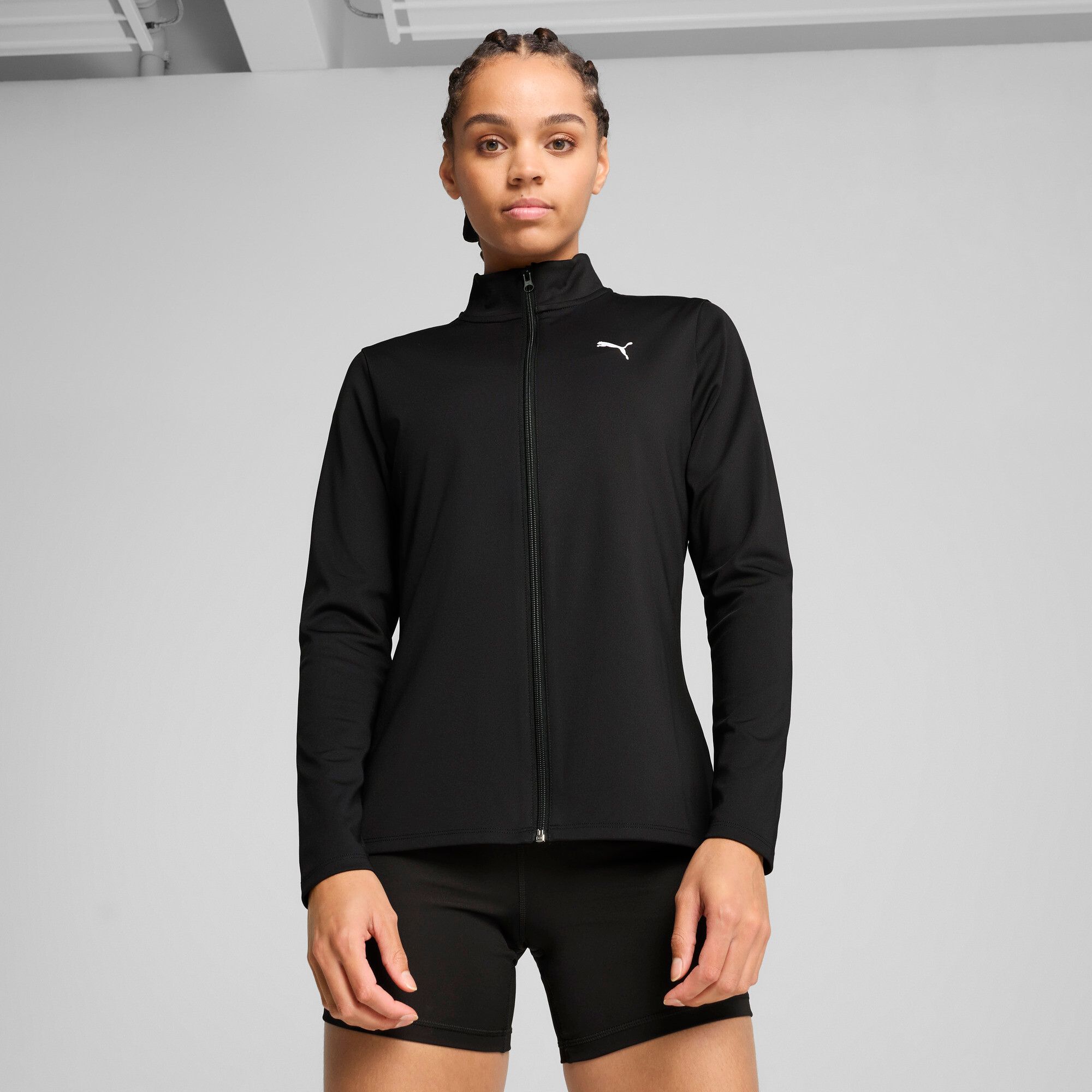 PUMA STRONG - Top met volledige rits - Dames - Zwart - Maat XS