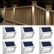 Merkloos / Sans marque Lumehelbed Handels GmbH Buiten Solar Lampen – Solar Aangedreven Terraslampen Waterdicht – Schuttingpaal Verlichting voor Achtertuin, Terras, Trap en Muur – 3LED Koud Licht – 6 Pack