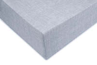 Zo Home Lino Fitted Sheet Cotton Linen Look 35cm Corner - denim - 90x220