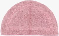Homescapes Tapis de bain demi-rond rose 50x80 cm coton