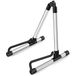 Donner Gitaar Stand Akoestische, Fold Metal Elektrische Stands & Hangers, Bass Klassieke Enkele Gitaar Stand aanpassen voor 30" 40" Mandoline, Bass, Banjo, Ukulele (Zilver)