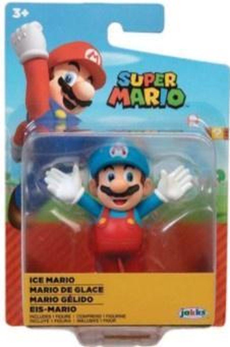 Jakks Pacific Super Mario Mini Action Figure - Ice Mario (Arms Up)
