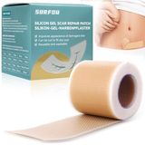 SURFOU Littekenpleister van Siliconen – Herbruikbaar, 4 cm x 300 cm – Vermindert Littekens en Keloïden, Bevordert Huidherstel