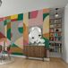 Papier peint panoramique vert clair 150 x 250cm