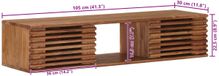 vidaXL meuble TV avec rangement avec porte Naturel 105 x 30 x 22,5 cm