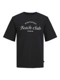 JACK & JONES Shirt 'JPRBLAOcean Club' zwart / wit