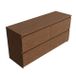 Saniclass Holz Pure Badkamermeubelset - 140x45x62cm - mat walnut pure