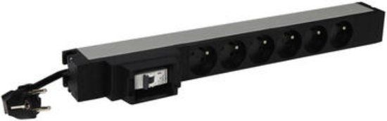 Legrand 646830, Basis, 1U, Eenfasig, Horizontaal/Verticaal, Aluminium, Zwart