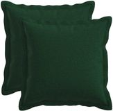 vidaXL - Kussensloop - 2 stuks - Donkergroen - 35 x 35 cm