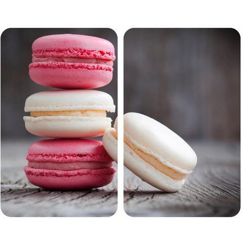 WENKO kookplaatafdekblad set van 2 30 x 52 cm »Macarons