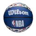 Wilson Basketbal, NBA All Team Model, Outdoor, Rubber, Maat: 7, Rood/Wit/Blauw