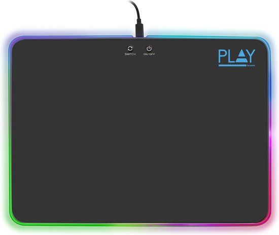 Ewent Play Gaming Muismat - RGB - Zwart - PL3341