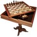 Latios Jeu d'échecs en bois - Table d'échecs - Pièces d'échecs incluses - Dimensions 65 x 65 x 67,5 cm - Avec échiquier