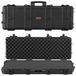 VEVOR Rigide valise pour fusils longs, avec serrure et mousse prédécoupée, enroulable, étanche IP67, 1089 x 392 x 155 mm, noir