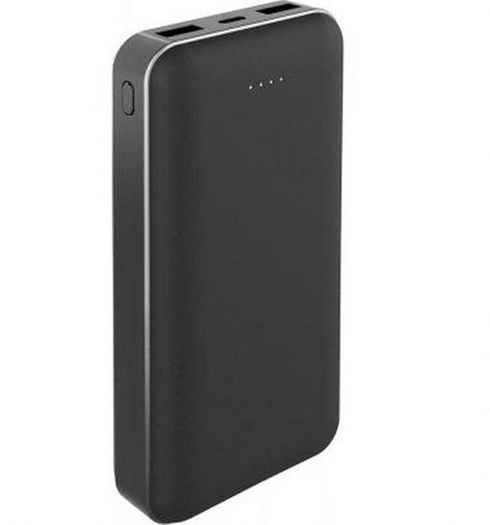 Bigben Connected Externe batterij 20.000 mAh Stroomvoorziening 20 W USB A A C Gerecycled plastic, Zwart