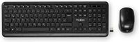 Nedis KBMCW100BKDE Toetsenbord en Muis – Draadloos – Instelbare DPI – Qwertz – Zwart
