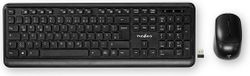 Nedis KBMCW100BKDE Toetsenbord en Muis – Draadloos – Instelbare DPI – Qwertz – Zwart