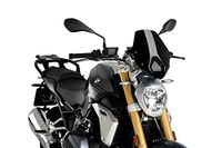 3623-a2 Puig 3623N Naked New Generation Sport Windscreen Compatible with BMW R1250R 2019-2021 - Black