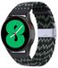By Qubix Qubix Braided Nylon Strap - Green/Black - Compatible with Xiaomi Redmi Watch 5 Active / Redmi Watch 5 Lite