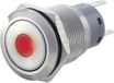 TRU COMPONENTS 701292 LAS1-AGQ-11D, RD Bouton-poussoir résistant au vandalisme 250 V/AC 5 A 1x marche/(marche) Momentané Rouge IP67 1 pièce