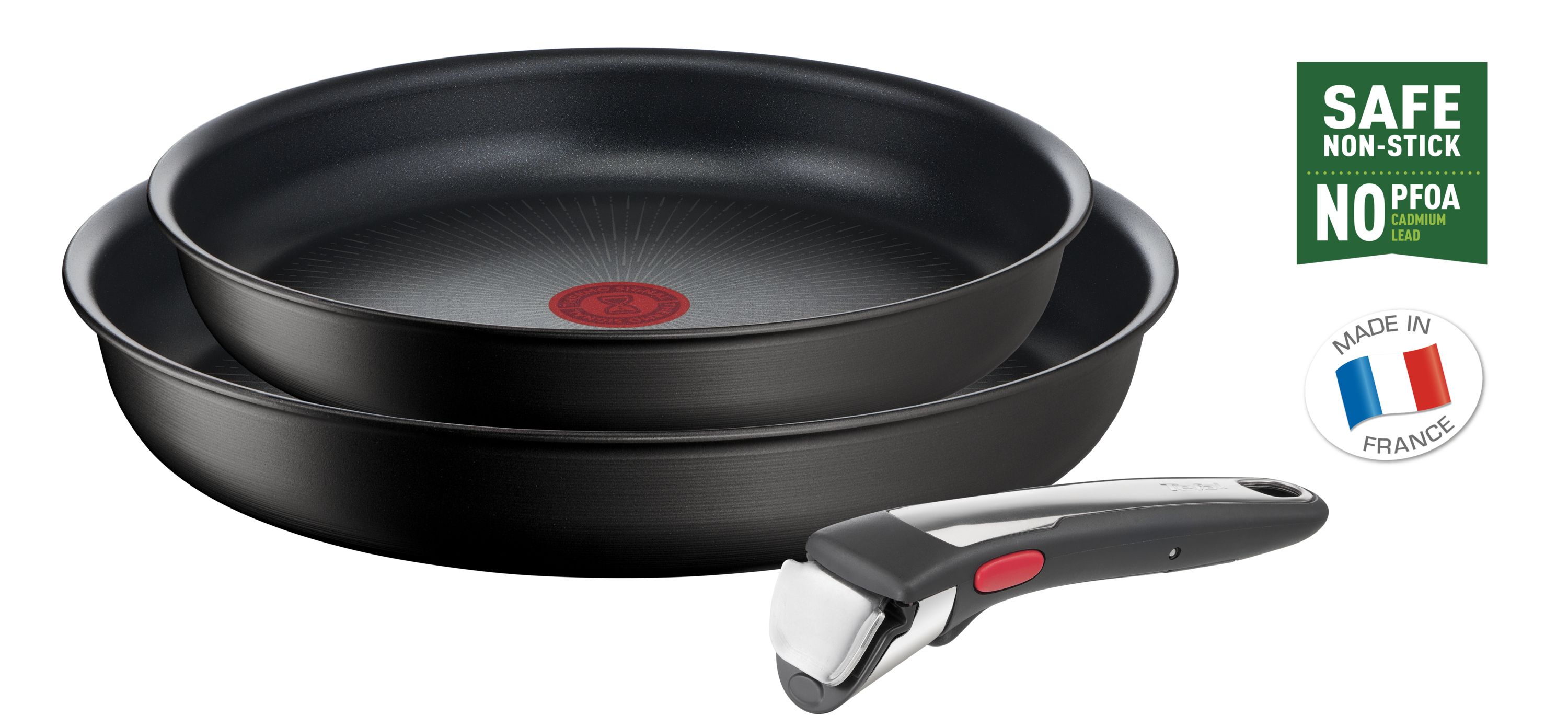 Tefal Ingenio Unlimited ON 3-delig Pannenset - Inductie - Zwart