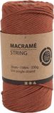 Creativ Company CC Macramé Cord, 198m, 2mm, Burnt Orange