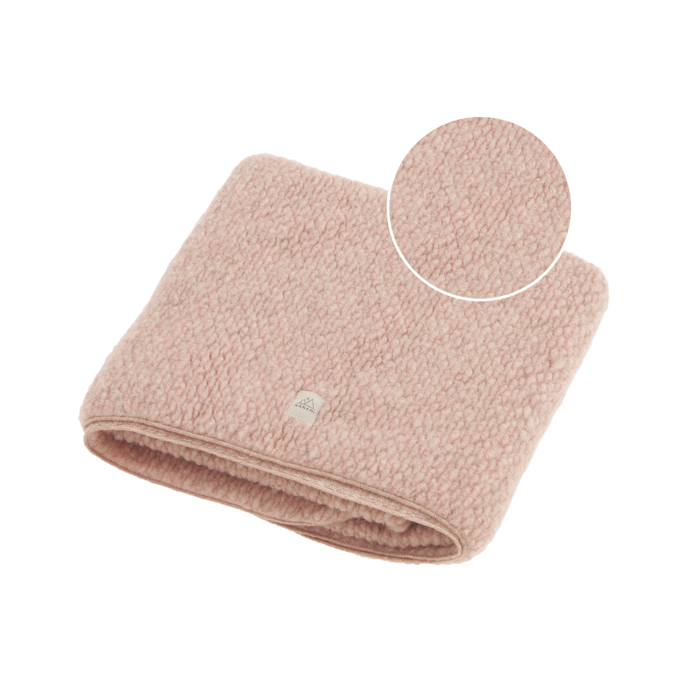 Nanami Deken Ledikant Wol Pink Melange 100x150