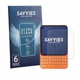 Savvies - Screenprotector voor Unihertz Titan 2 Elite Pro - Folie Beschermfolie transparant 6 Stuks