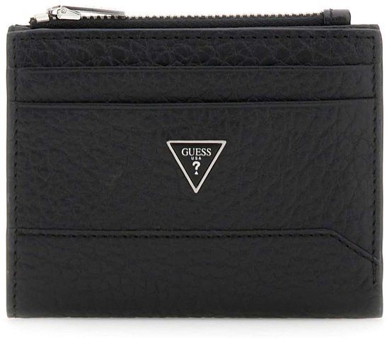 GUESS Torino Bifold Top Zip Wallet Black