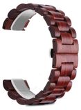 Wigento Apple Watch Ultra 1 + 2 49mm, 9, 8, 7, 45mm / 6 SE, 5, 4, 44mm / 3, 2, 42mm: Houten horlogeband