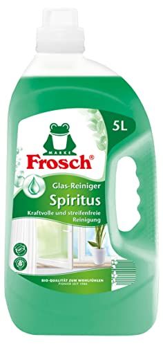 Frosch Spiritus Glasreiniger, glasreiniger voor streepvrije glans, per stuk verpakt (1 x 5000 ml)