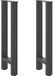 Pieds de table console Bol 2 pièces 28x(72-73) cm acier anthracite