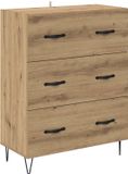 vidaXL Dressoir Artisan Eiken 69,5 x 34 x 90 cm