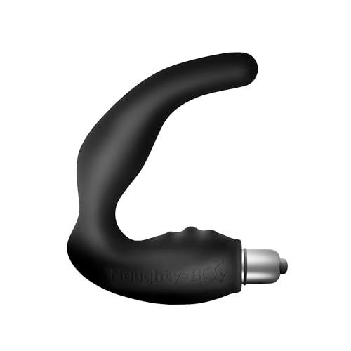 Naughty Rock Off Naughty-Boy 7 siliconen vibrator in zwart