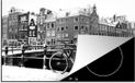 Merkloos KitchenYeah® Inductie beschermer 77x51 cm - Amsterdam bedekt met sneeuw - zwart wit - Inductie beschermer